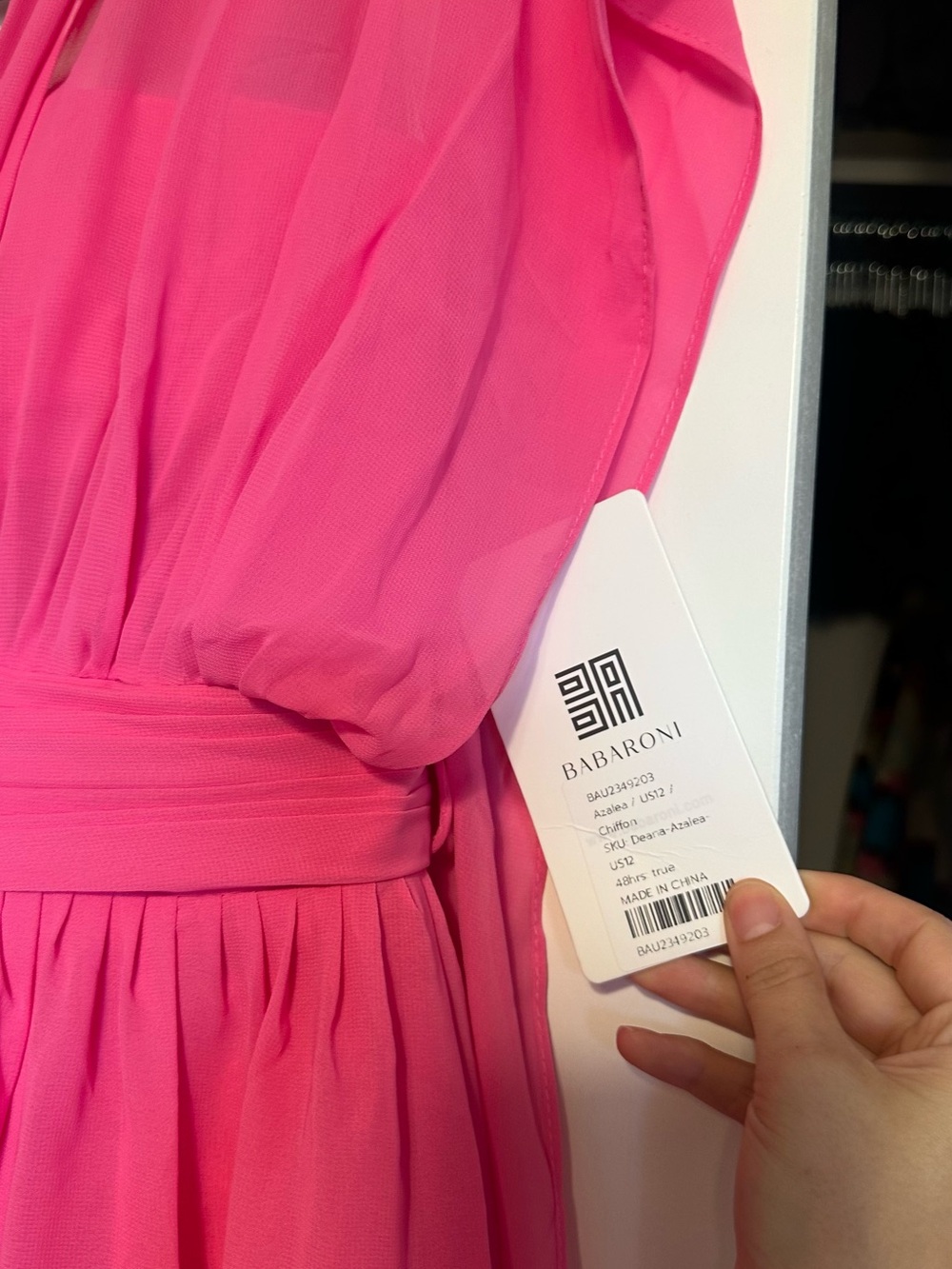 Elegant Pink Maxi Dress - Picture 6 of 7